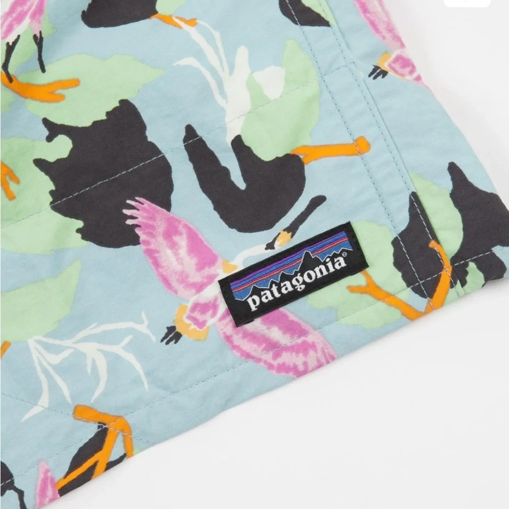 PATAGONIA BAGGIES LONG 7” SHORTS SPOONBILLS BIG BLUE SKY